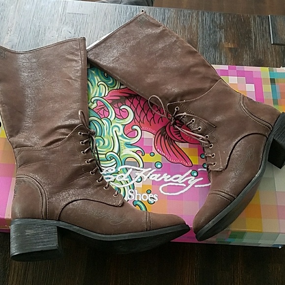 Ed Hardy Boots - Picture 1 of 7